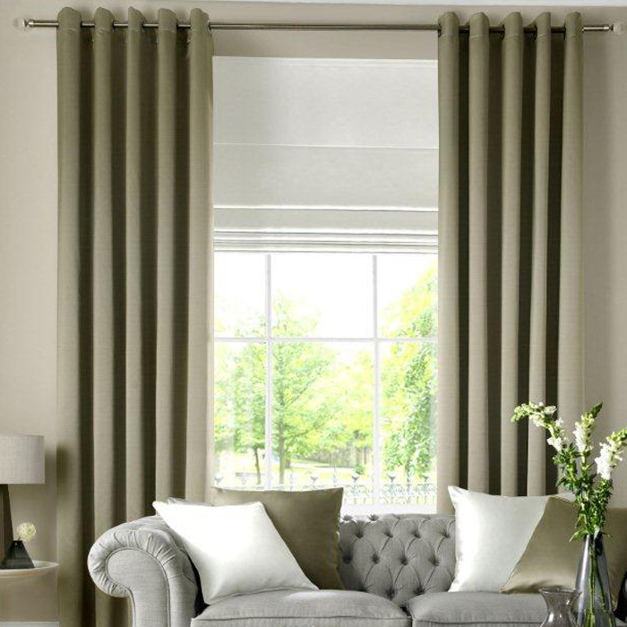 Curtains With Matching Roman Blinds Wood Blinds with Curtains